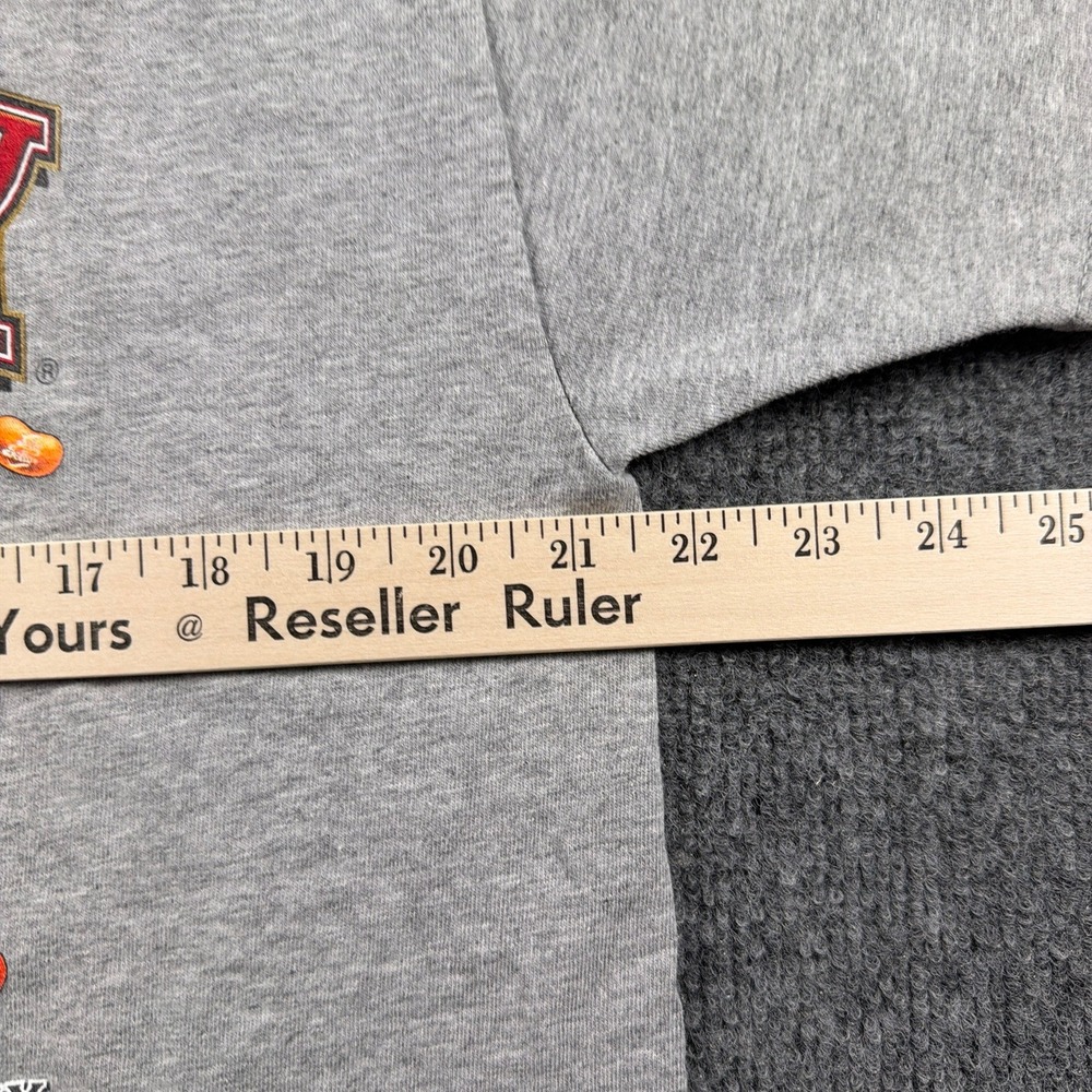 Vintage Jelly Belly University Shirt Men L Fruit of the Loom Grey Wisconsin - Picture 8 of 12